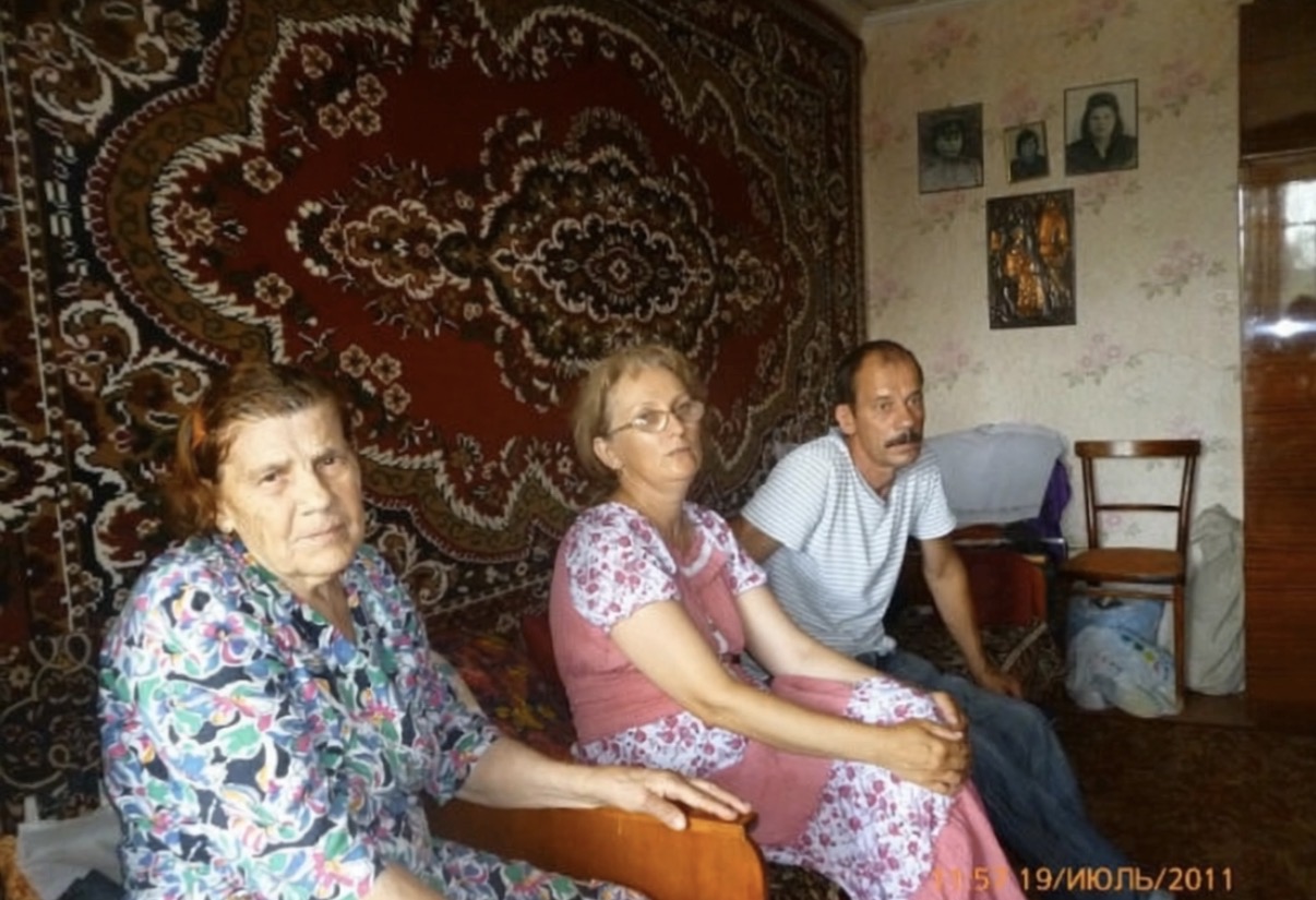 Старое домашнее фото до обработки